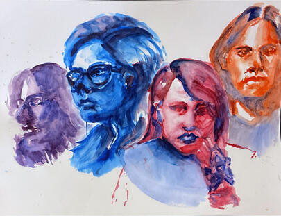 30 Minute Watercolor Portrait Studies